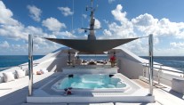 Motor yacht IDOL-  Jacuzzi on Sundeck